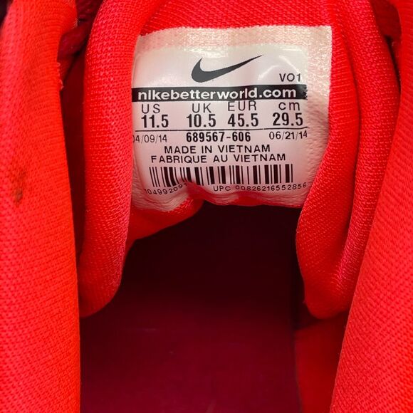 Nike Air Max Premiere TB Mens Size 11.5 Basketball Shoes 689567 606 Red Workout - Picture 8 of 8